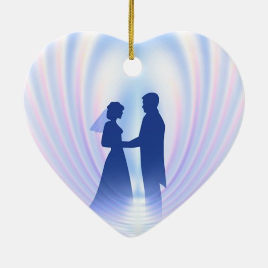 bruiloft keramisch ornament (Achterkant)