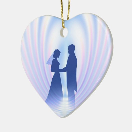 bruiloft keramisch ornament (Links)