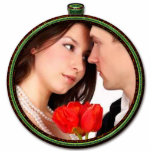 Bruiloft Kerst Ornament Fotobeeldje Ornament<br><div class="desc">Bekijk meer kerstDesign van Sandra Bekijk meer kerstDesign van Sandra</div>