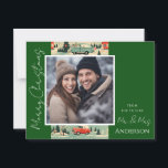 Bruiloft Kerst Retro Save the Date Briefkaart<br><div class="desc">Leuk waterverf kerstontwerp. Alle tekst is aanpasbaar en eenvoudig te wijzigen voor uw eigen feestbehoeften. Sla de datum kerst bruiloft aankondiging briefkaarten.</div>