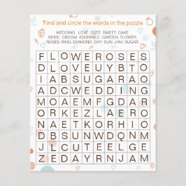 Bruiloft Kinder activiteit Vind & Cirkel het woord