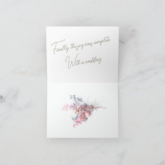 Bruiloft Klein, 4 "x 5,6" Gevouwen Uitnodiging