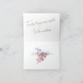 Bruiloft Klein, 4 "x 5,6" Gevouwen Uitnodiging (Binnen)