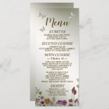 Bruiloft Kleurrijke Tuin Bloemen Vlinders