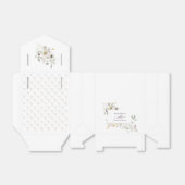 Bruiloft KLEURRIJKE WILDBLOEM GEEL EN PAARSE Bedankdoosjes (Uitgevouwen)