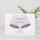 Bruiloft klokken & hart Verloving Vrijgezellenfees Kaart (Staand voorkant)