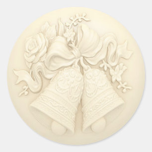 Bruiloft klokken Stickers