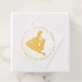 Bruiloft knielen man Gold thema Bedankjes Labels (Met doos)