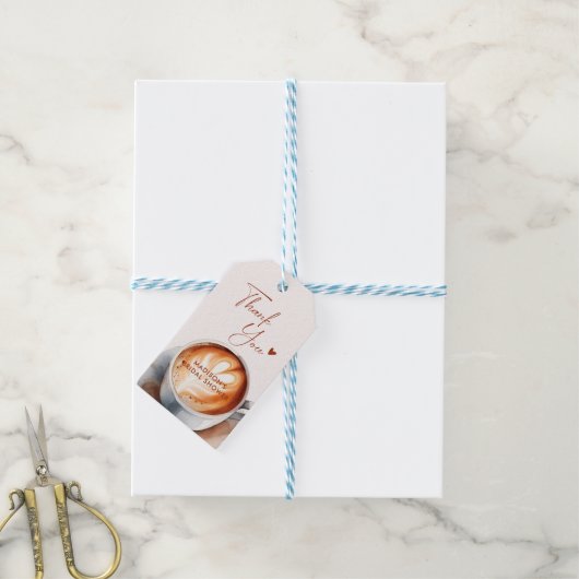 Bruiloft koffie bruisd van liefde cadeaulabel (Met Touw)