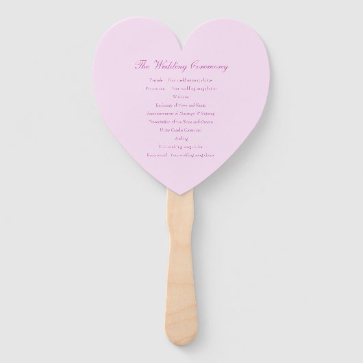 Bruiloft krokus paarse bloem kunst programma fans handwaaier (Achterkant)