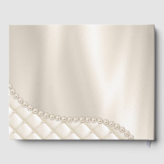 Bruiloft Kroonluchter Verlichting Ivoor Parel Gast Gastenboek (Achterkant)