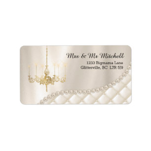 Bruiloft Kroonluchter Verlichting Ivoor Parels Sat Etiket