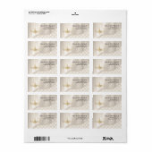 Bruiloft Kroonluchter Verlichting Ivoor Parels Sat Etiket (Full Sheet)