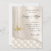 Bruiloft Kroonluchter Verlichting Ivoor Parels Sat Kaart (Achterkant)