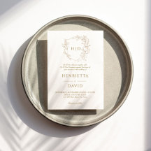 Bruiloft kuif botanisch goud eenvoudig elegant