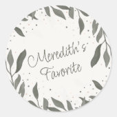 Bruiloft laat bruid leuke inspiratie haar favoriet ronde sticker (Voorkant)