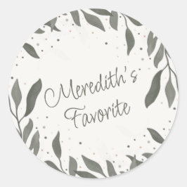 Bruiloft laat bruid leuke inspiratie haar favoriet ronde sticker