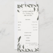 Bruiloft laat eenvoudige moderne elegante inspirat (Achterkant)