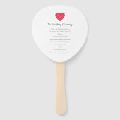 Bruiloft laat liefde gloeien met passie waterverf handwaaier (Achterkant)