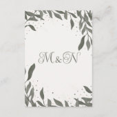 Bruiloft laat trendy inspiratie RSVP Informatiekaartje (Achterkant)