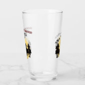 Bruiloft Laatste Rodeo Cowboy Zonsondergang Feest  Glas (Links)