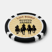 Bruiloft: Laatste Rodeo Yeehaw Zonsondergang Jonge Poker Chips (Enkel)
