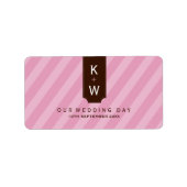 BRUILOFT LABEL SEALS :: candystripes 3L (Voorkant)