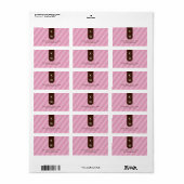 BRUILOFT LABEL SEALS :: candystripes 3L (Full Sheet)