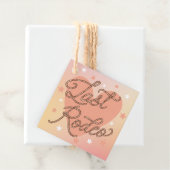 Bruiloft 'Last Rodeo Retro Western Sweet Heart' Bedankjes Labels (In situ)