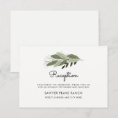 Bruiloft lente receptie Kaart (Voorkant / Achterkant)