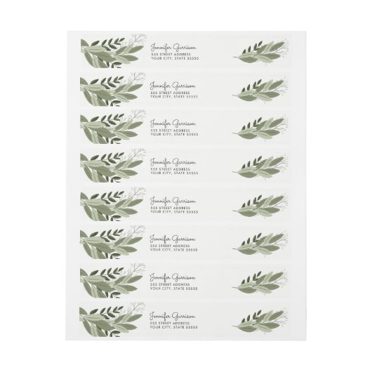 Bruiloft lente retour adres label (Vel)