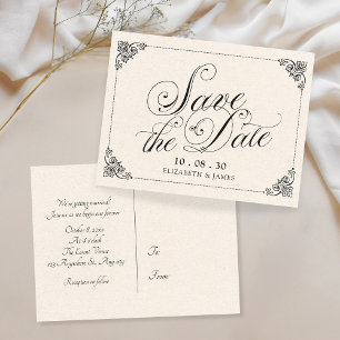  bruiloft Lettering kalligrafie Briefkaart
