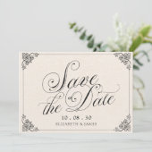 bruiloft Lettering kalligrafie Kaart (Staand voorkant)