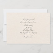 bruiloft Lettering kalligrafie Kaart (Achterkant)