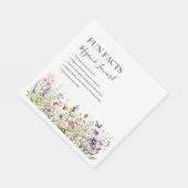 Bruiloft Leuke feiten wildflower tuin bloemig Servet (Hoek)