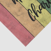 Bruiloft LGBT vlag pride  aangepaste namen Tissuepapier (Detail)