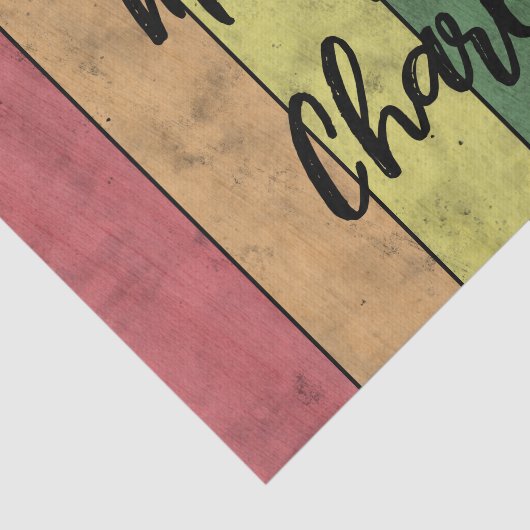 Bruiloft LGBT vlag pride  aangepaste namen Tissuepapier (Detail)