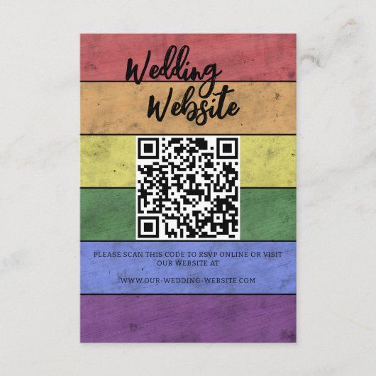 Bruiloft LGBT vlag pride Behuizing Kaart (Voorkant)