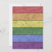 Bruiloft LGBT vlag trots  hart Mr. en Mr. Kaart (Achterkant)