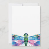 Bruiloft Libelle Bruidsfeest Kaart (Achterkant)