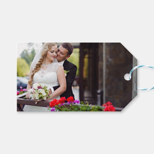 Bruiloft liefde cadeau label voor haar. cadeaulabel (Voorkant (Horizontaal))