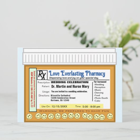 Bruiloft liefde eeuwig kaart (Staand voorkant)