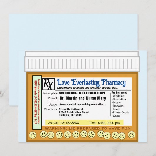 Bruiloft liefde eeuwig kaart (Voorkant / Achterkant)