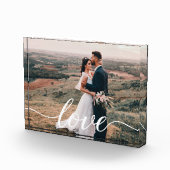 Bruiloft Liefde Script gepersonaliseerde foto cade (Rechts)