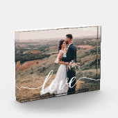 Bruiloft Liefde Script gepersonaliseerde foto cade (Links)