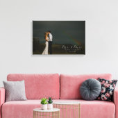 Bruiloft Liefde Volledige foto Portret Personalise Canvas Afdruk (Insitu (Woonkamer))