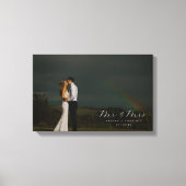 Bruiloft Liefde Volledige foto Portret Personalise Canvas Afdruk (Voorkant)