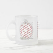 Bruiloft Lijst met ringen & linten Matglas Koffiemok (Links)