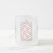 Bruiloft Lijst met ringen & linten Matglas Koffiemok (Center)