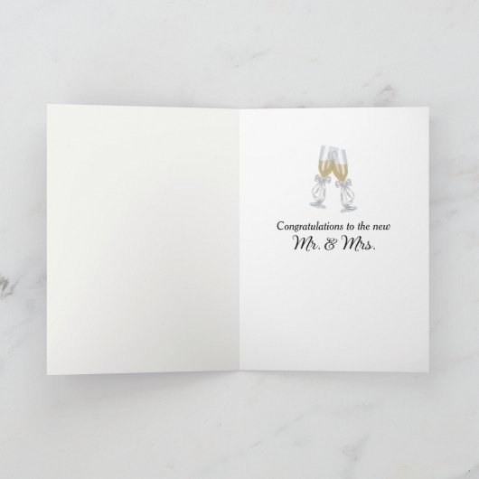 Bruiloft Lila ontwerp Kaart (Binnen)